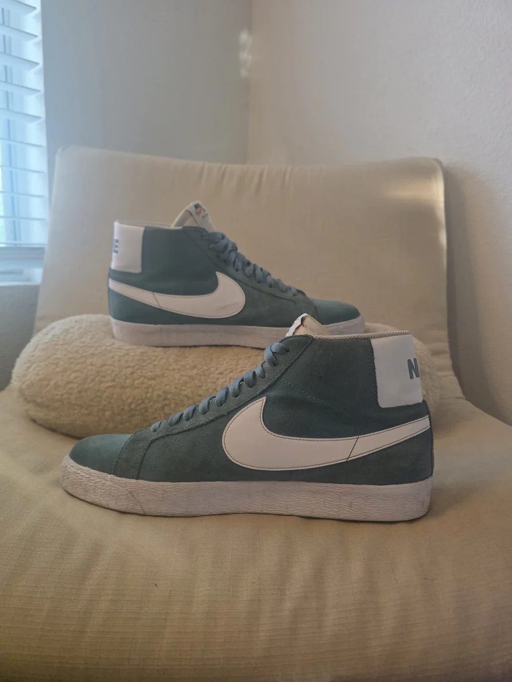 Nike SB Teal Suede High-Top Sneakers